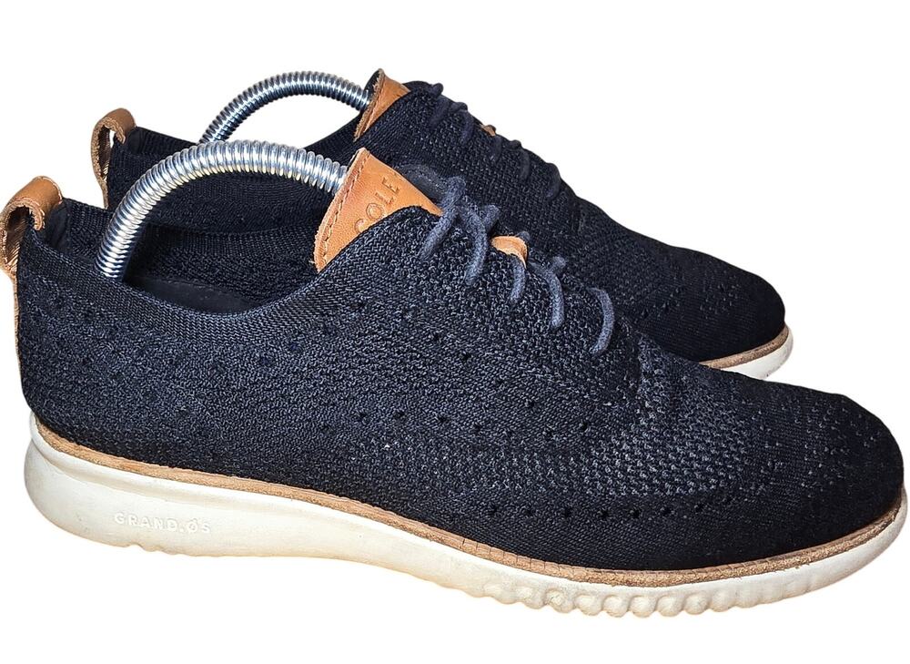 Cole Haan Original Grand Stitchlite Wingtip Oxford Shoes Mens 8 M Black C27568